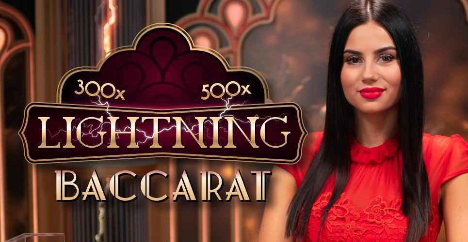 Lightning Baccarat slot visual from Evolution available on viggoslots88.com