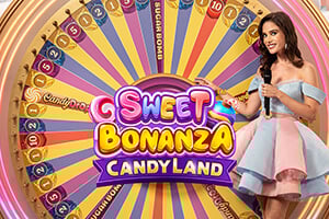 Sweet Bonanza CandyLand logo – Live Shows by Pragmatic Play at Viggoslots